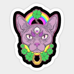 Lucky Sphynx Sticker